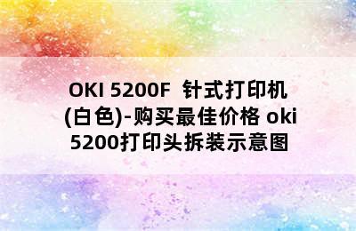 OKI 5200F+ 针式打印机 (白色)-购买最佳价格 oki5200打印头拆装示意图